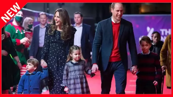 ✅  Kate Middleton et William avec leurs trois enfants sur tapis rouge : la vidéo trop craquante !