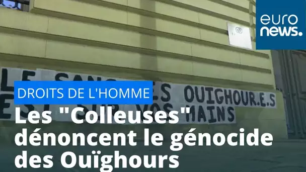 Les "Colleuses" dénoncent le génocide des Ouïghours