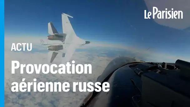 Un chasseur russe frôle dangereusement un F16 de l'US Air Force