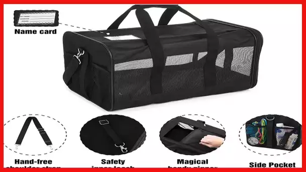 ScratchMe Pet Travel Carrier Soft Sided Portable Bag