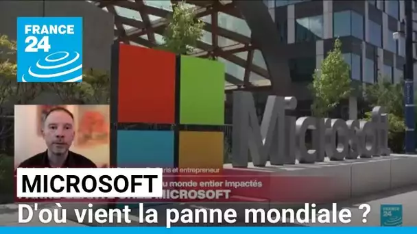 Microsoft : d'où vient la panne mondiale du géant de la tech ? • FRANCE 24