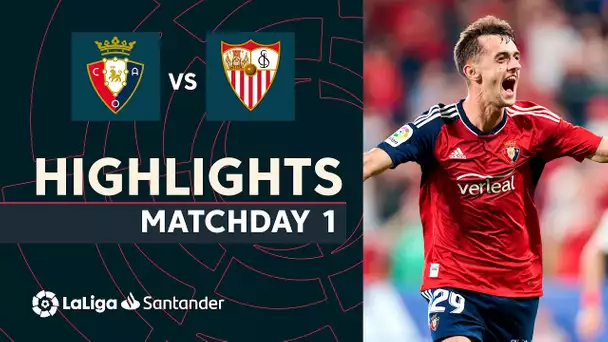 Resumen de CA Osasuna vs Sevilla FC (2-1)