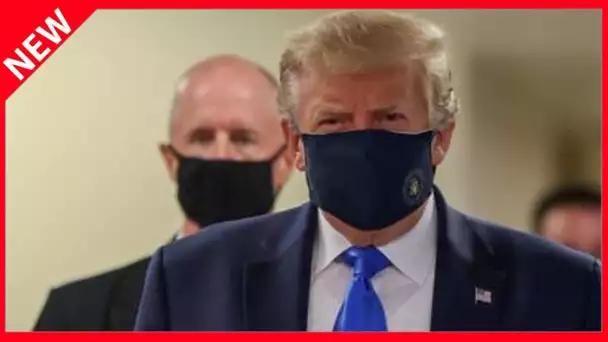 ✅  Donald Trump forcé de porter un masque en public