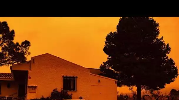 Ciel orange et pellicule de sable : le phénomène météo a touché l'Espagne et la France