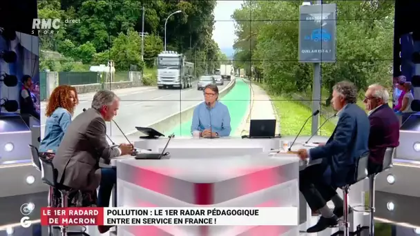 Pollution : le 1er radar pédagogique entre en service en France  - Les Grandes Gueules de RMC