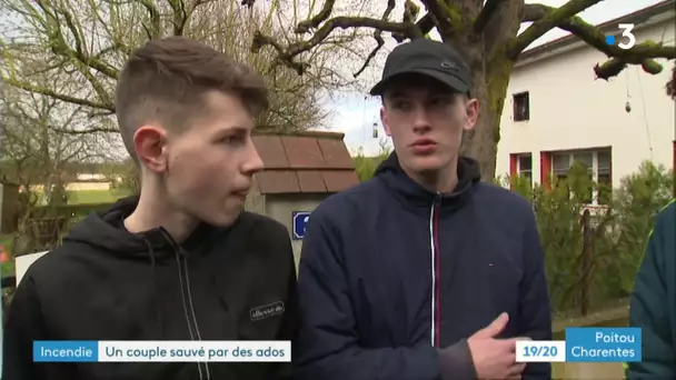 Charente : des adolescents sauvent un couple d'octogénaires d'un incendie