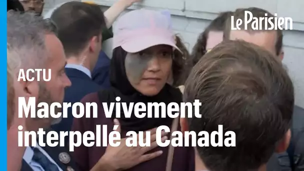 « Le Hamas est un mouvement de résistance » : l'échange tendu entre Macron et des manifestants au Ca