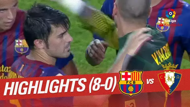 Resumen de FC Barcelona vs Osasuna (8-0) 2011/2012