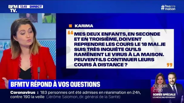 Mes enfants doivent reprendre les cours, peuvent-ils continuer l'enseignement à distance?