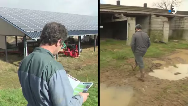 Panneaux solaires et hangars agricoles