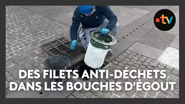 Des filets anti-déchets dans les bouches d'égout pour éviter la pollution marine à Mandelieu