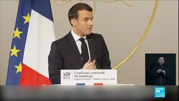 Conférence sur le handicap : Emmanuel Macron pour la scolarisation de tous les enfants