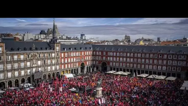 Non à la vie chère! Manifestation à Madrid contre l'inflation et pour une hausse des salaires