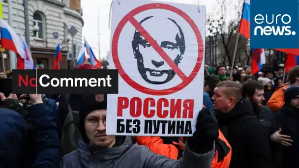 Moscou : manifestation des opposants à Vladimir Poutine