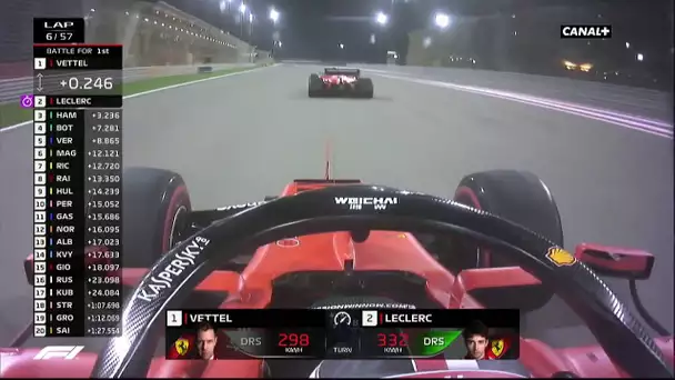 Grosse bagarre entre Ferrari en tête de la course