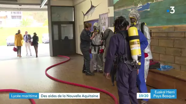 Lycee maritime de Ciboure. Des aides de la région Nouvelle Aquitaine