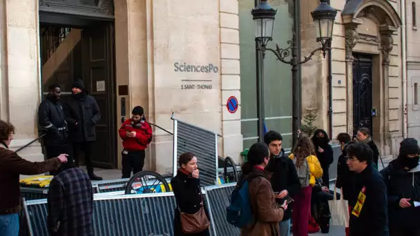 «Amphithéâtre Gaza» : des étudiants de Sciences Po Paris empêchent la tenue d'un cours