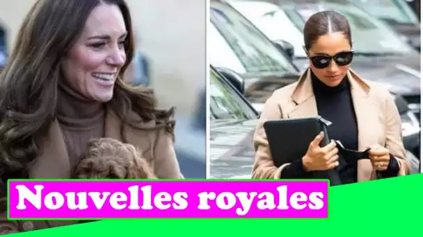 Kate att@quée par les fans de Sussex pour avoir "copié le style de Meghan" lors de sa dernière sorti