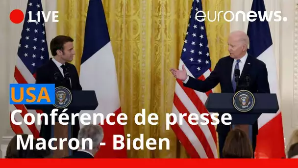 En direct | USA : conférence de presse Biden - Macron