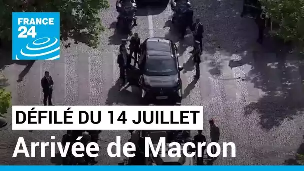 Défilé militaire du 14 juillet : arrivée d'Emmanuel Macron sur les Champs-Elysées • FRANCE 24