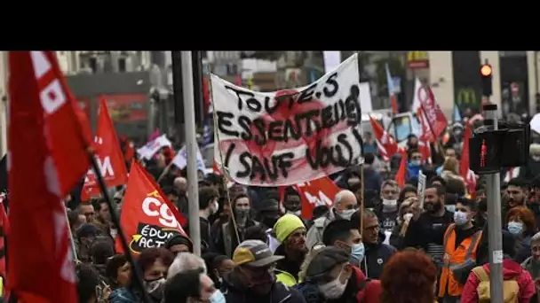 En France, un 1er-Mai encore sous Covid-19, les syndicats dans la rue