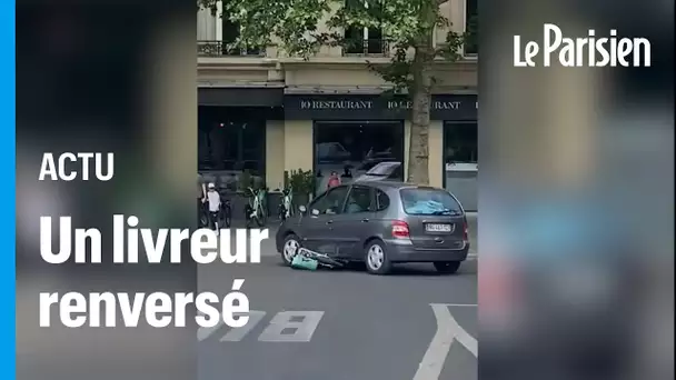 Un automobiliste renverse un livreur... et s’enfuit avec le vélo sous ses roues