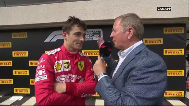 Charles Leclerc accroche le podium derrière Mercedes