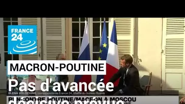 Rencontre Poutine/Macron :  pas d'avancée décisive à l'issue de l'entretien prévient le Kremlin