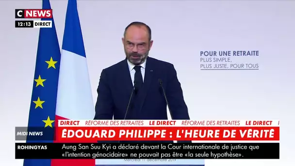 Ce qu'il faut retenir des annonces d'Edouard Philippe sur le système universel de retraite