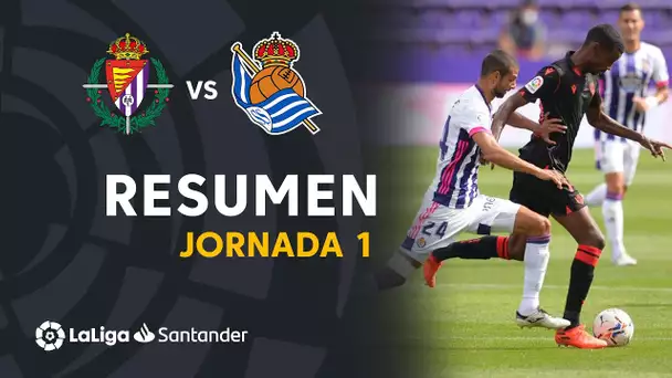 Resumen de Real Valladolid vs Real Sociedad (1-1)