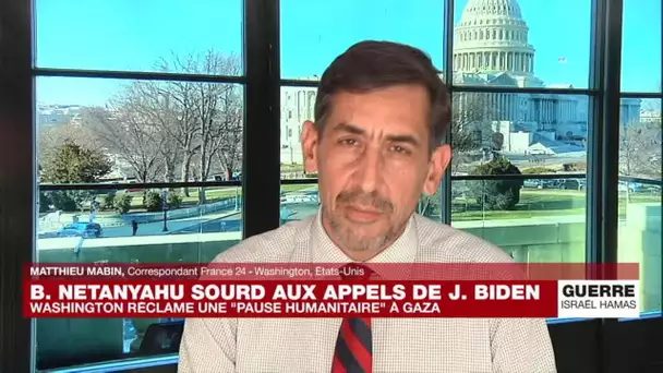 "On a clairement senti ces derniers jours une évolution de la tonalité du discours de Joe Biden"