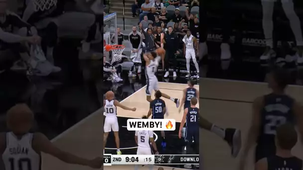 Victor Wembanyama is BACK getting BUCKETS! 😤 | #Shorts