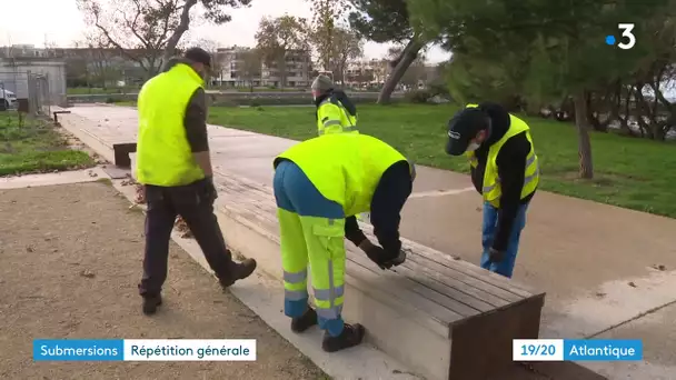 Exercices de submersion dans le port de La Rochelle