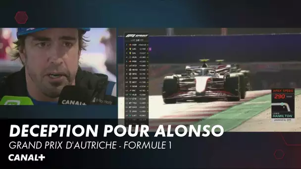 Déception pour Fernando Alonso - Grand Prix d'Autriche - F1