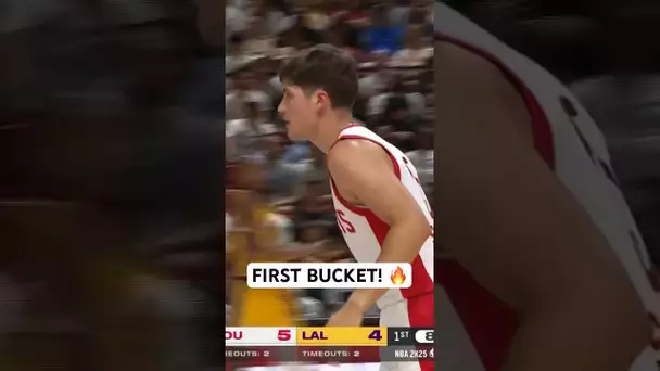 Reed Sheppard’s FIRST bucket in Summer League! 👀 | #Shorts