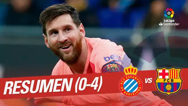 Resumen de RCD Espanyol vs FC Barcelona (0-4)