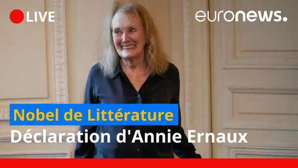 En direct | Paris : la lauréate du prix Nobel de littérature