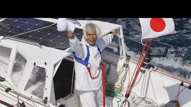 Le Japonais Kenichi Horie, 83 ans, traverse le Pacifique en solitaire à la voile