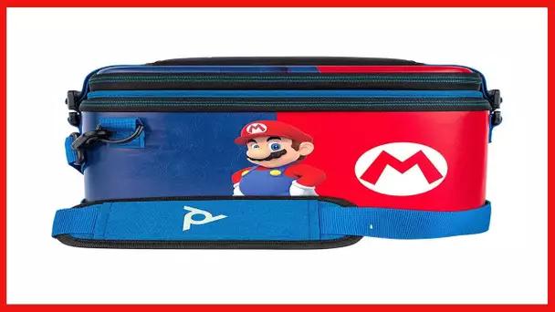 PDP Gaming Officially Licensed Switch Pull-N-Go Travel Case - Mario - Semi-Hardshell Protection