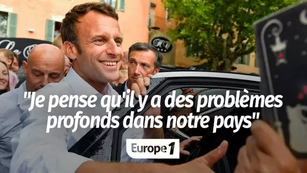 Emmanuel Macron : "Je pense qu'il y a des problèmes profonds dans notre pays"