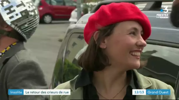 Saint-Brieuc : les crieurs de rue viennent enchanter le quotidien confiné et livrent vos messages