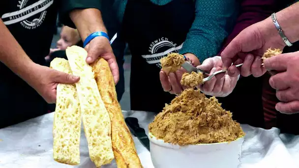 Tours : record du plus grand sandwich à la rillette de France