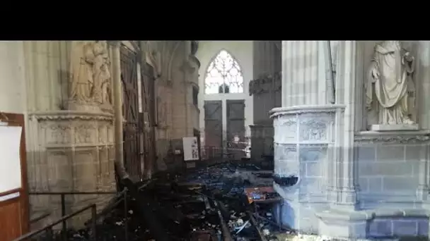 Incendie dans la cathédrale de Nantes : un bénévole du diocèse en garde à vue