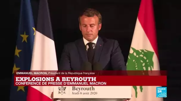 Emmanuel Macron annonce une conférence internationale "dans les prochains jours" pour aider le Liban