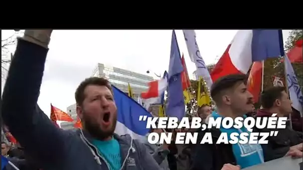 A la manif "stop islamisme", on a surtout entendu des slogans anti-immigrés et anti-islam