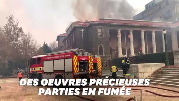 Afrique du Sud: Au cap, des "trésors littéraires" partent en fumée dans un vaste incendie