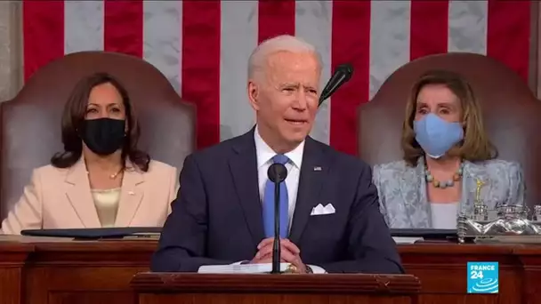 100 jours de Joe Biden : le président américain vante un pays "qui va de l'avant"