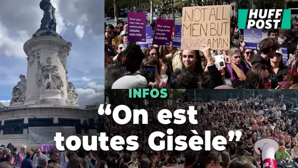 Les images des rassemblements en soutien à Gisèle Pelicot à travers la France