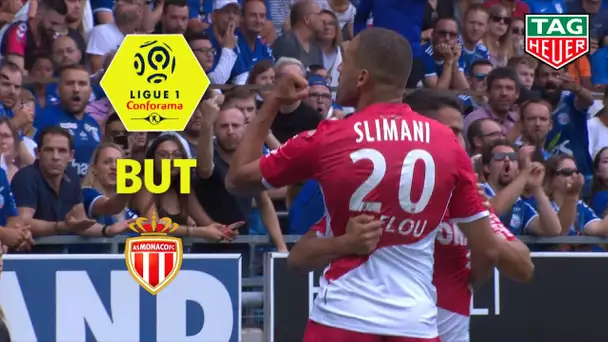 But Islam SLIMANI (11') / RC Strasbourg Alsace - AS Monaco (2-2)  (RCSA-ASM)/ 2019-20