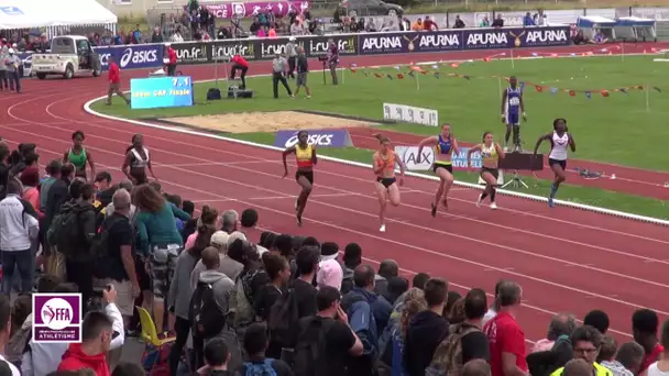 Châteauroux 2016 : Finale 100 m Cadettes (Eloise De La Taille en 11&#039;&#039;79)